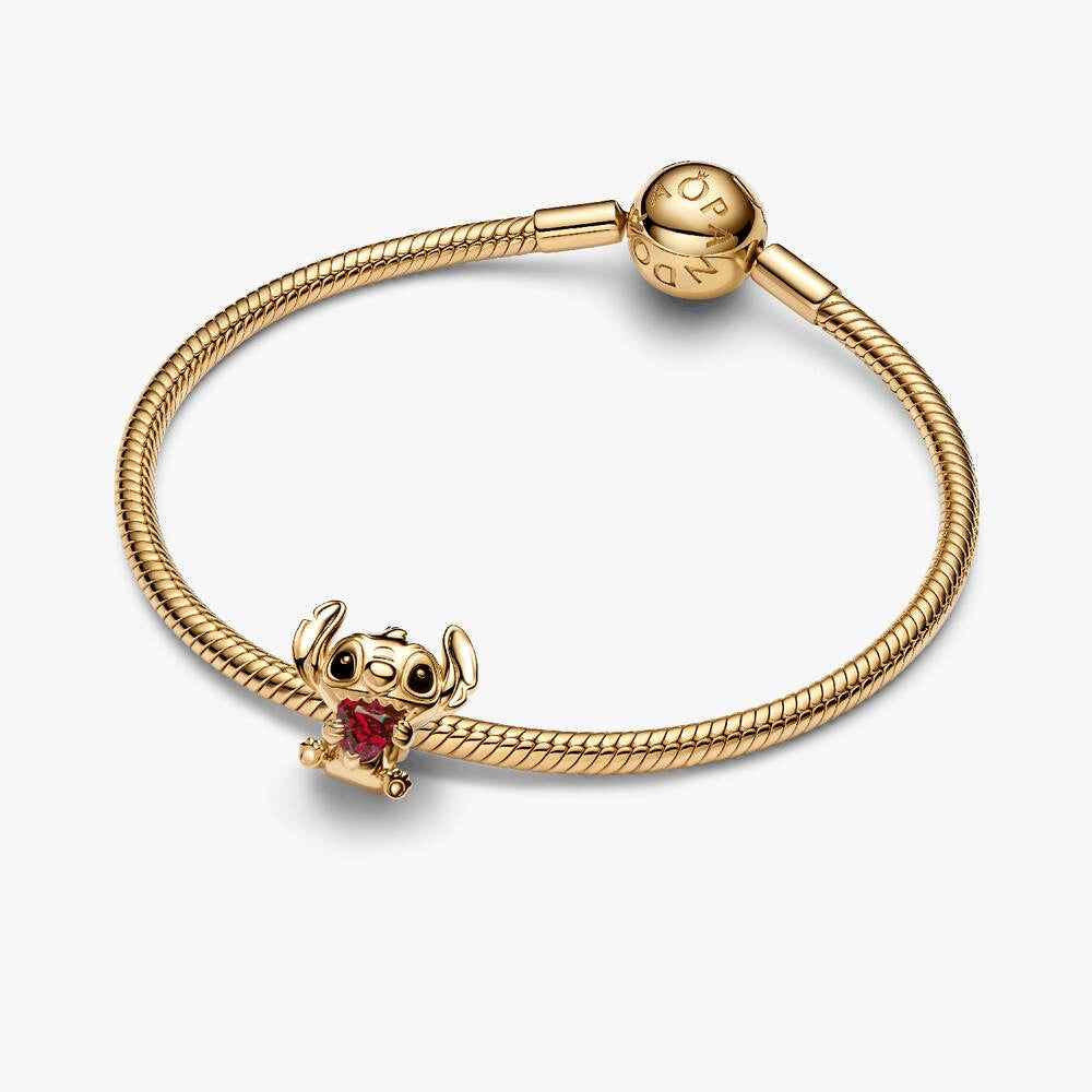 Disney Stitch Heart Charm