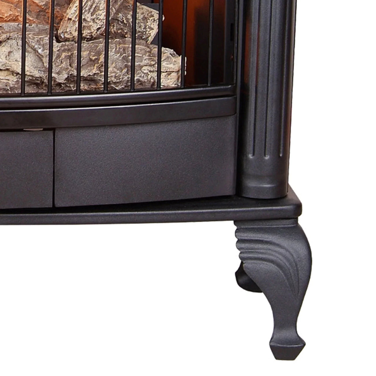 Procom Ventless Dual Fuel Gas Stove, 25,000 BTU, Black Finish - QNSD250RT