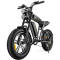 AKEZ Adult Electric Bike 1000W 28 mph 48V 13A 20*4.0in Fat Tire Full Suspension 7-Speed - M20