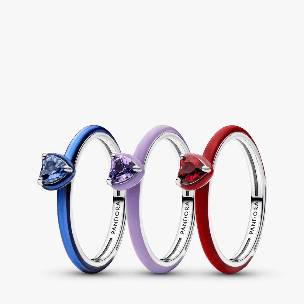 Symbols of Love Chakra Ring Trio