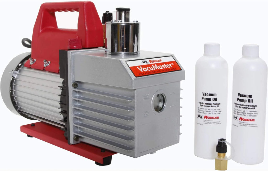 Robinair VacuMaster Economy 2-Stage Vacuum Pump, 8 CFM, Red/Silver - ROB15800 / 15800