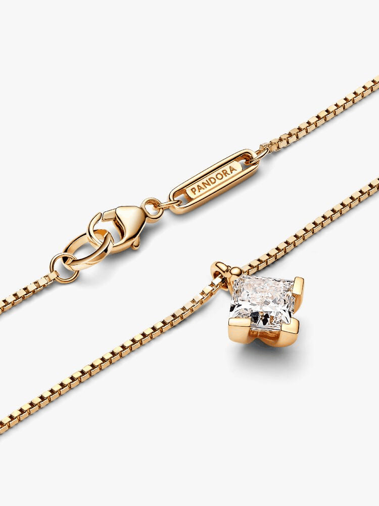 Pandora Nova 14k Gold Lab-grown Diamond Pendant Necklace