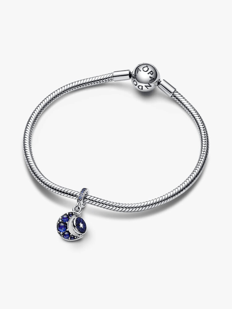 Sparkling Moon Spinning Dangle Charm