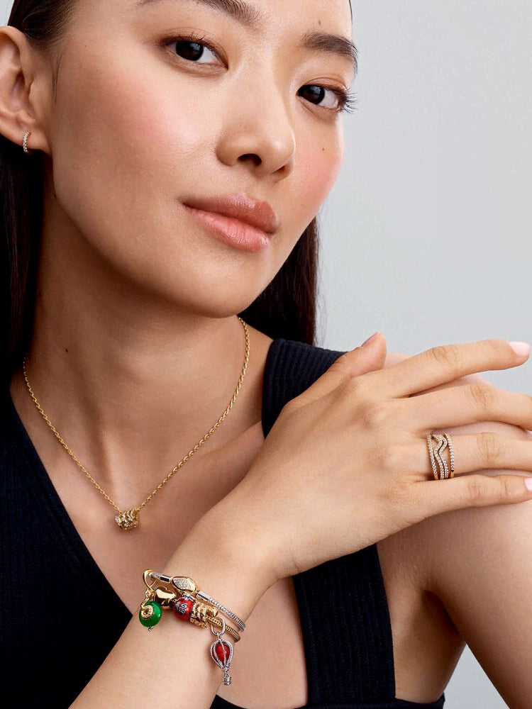 Sparkling Wave Ring