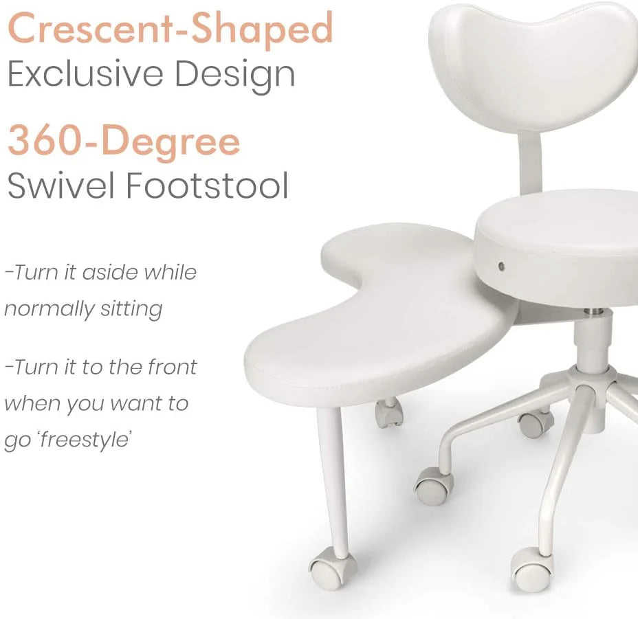 Pipersong Meditation Chair With Lumbar Support And Adjustable Stool