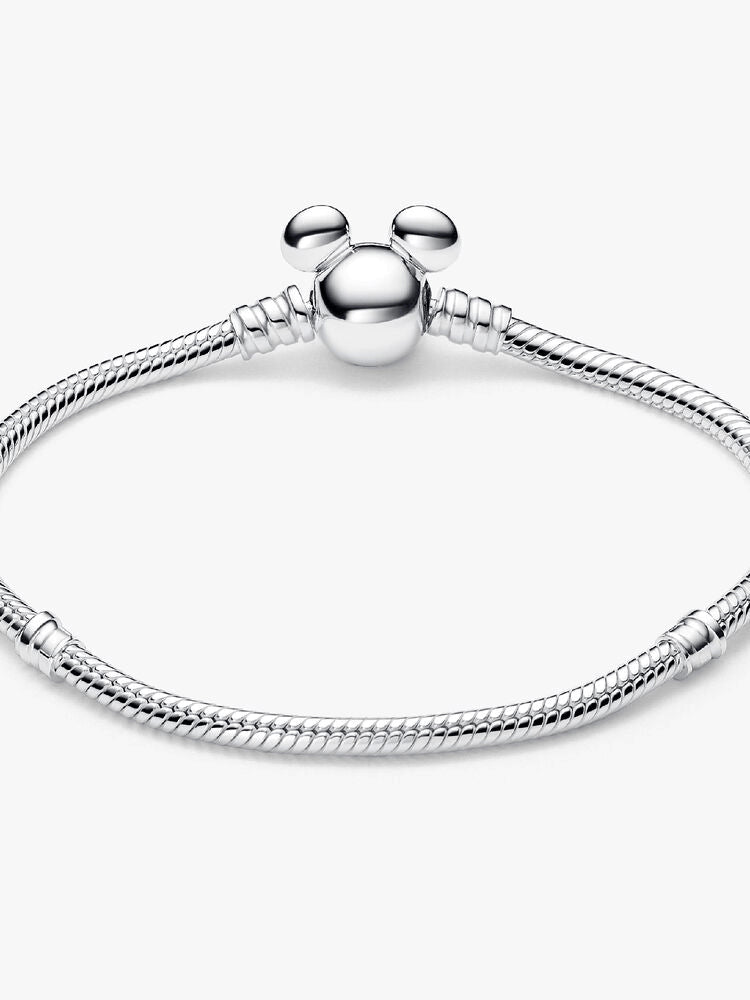 Disney Mickey Mouse Clasp Moments Snake Chain Bracelet