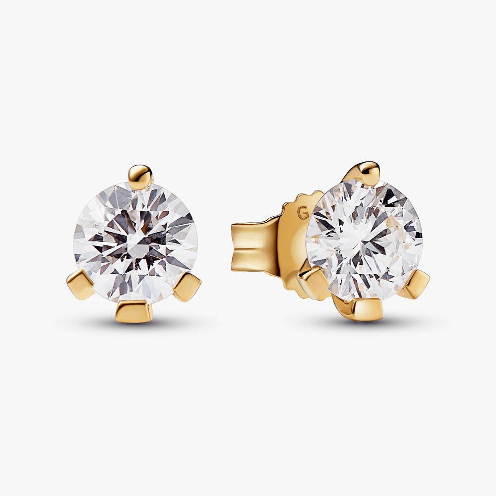 Pandora Nova 14k Gold Lab-grown Diamond Earrings