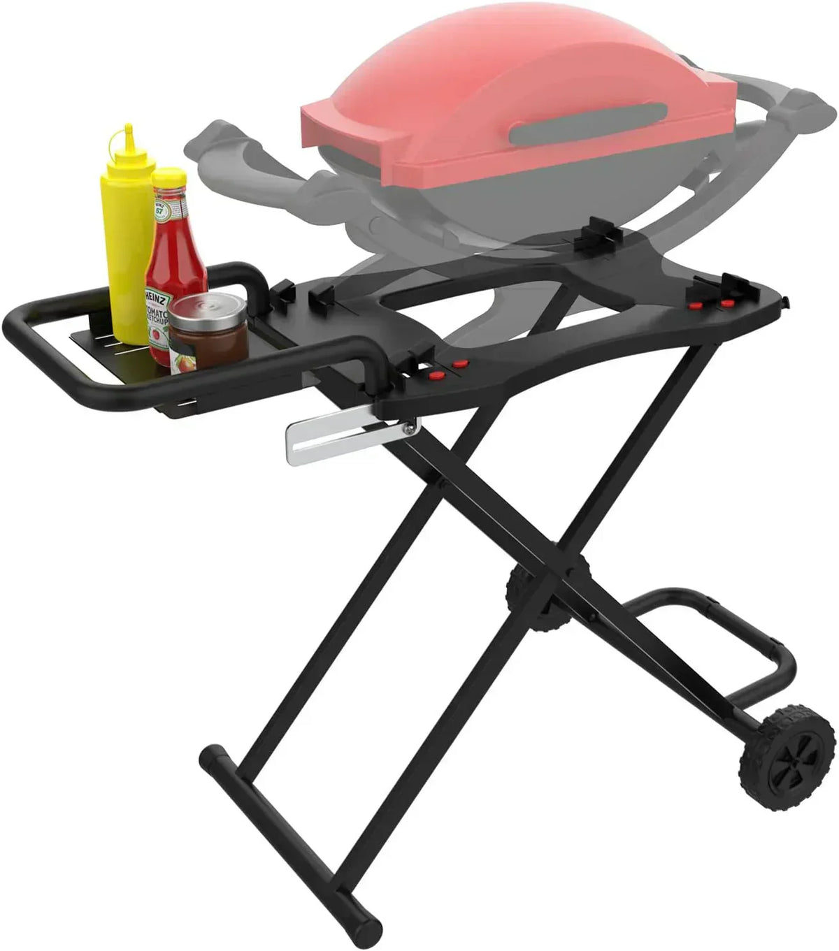 Heavy-Duty Foldable Grill Cart For 22/17 Grill