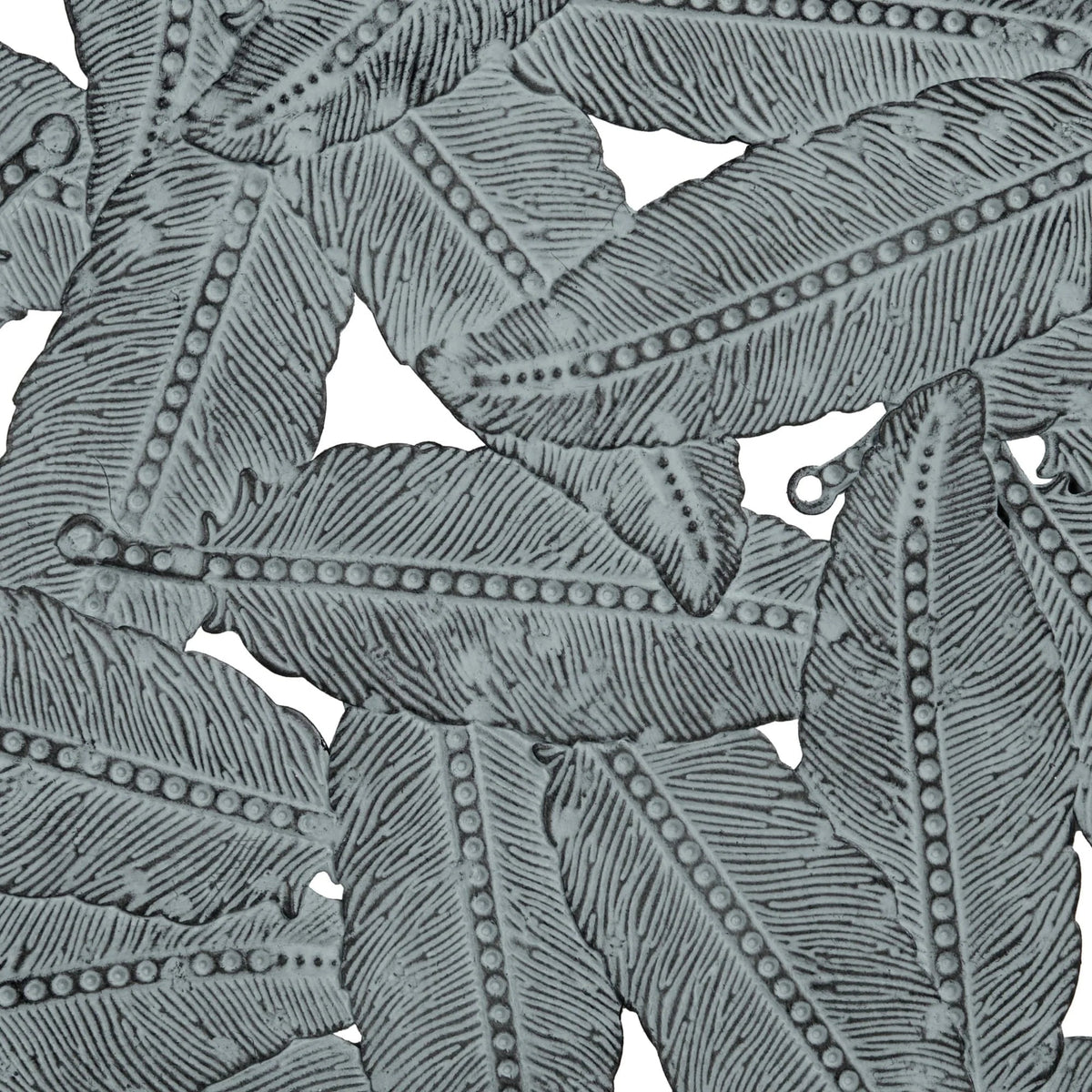 Textured Feather 3-Piece Metal Disc Wall Decor Set - 20in, 17.25in, 14.25in