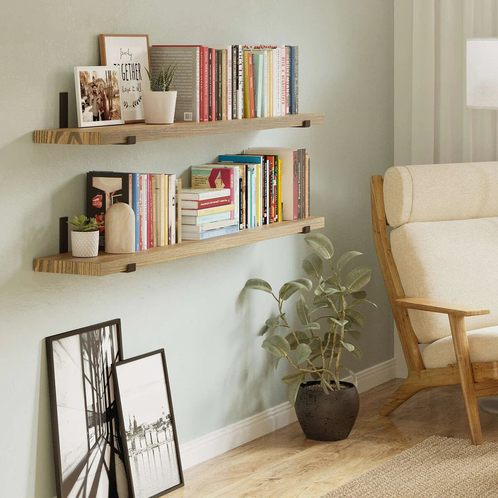 Floating Wall Shelf, 60 Inch x 9.25 Inch Deep