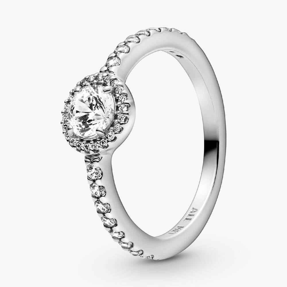 FINAL SALE - Classic Sparkle Halo Ring