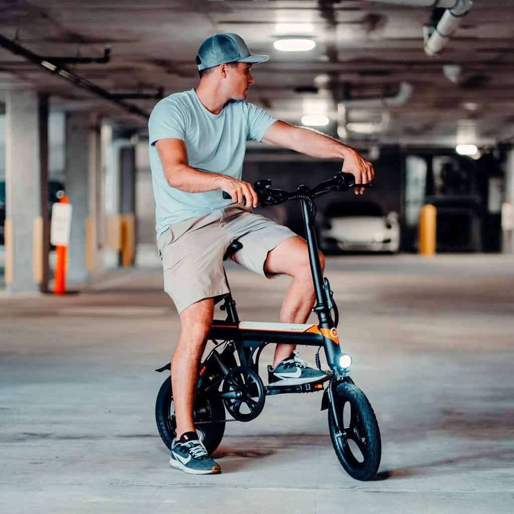 Jasion 14 Inch Folding Electric Bike, 21 Mph, 500W Peak Motor, 270Wh Battery - EB3