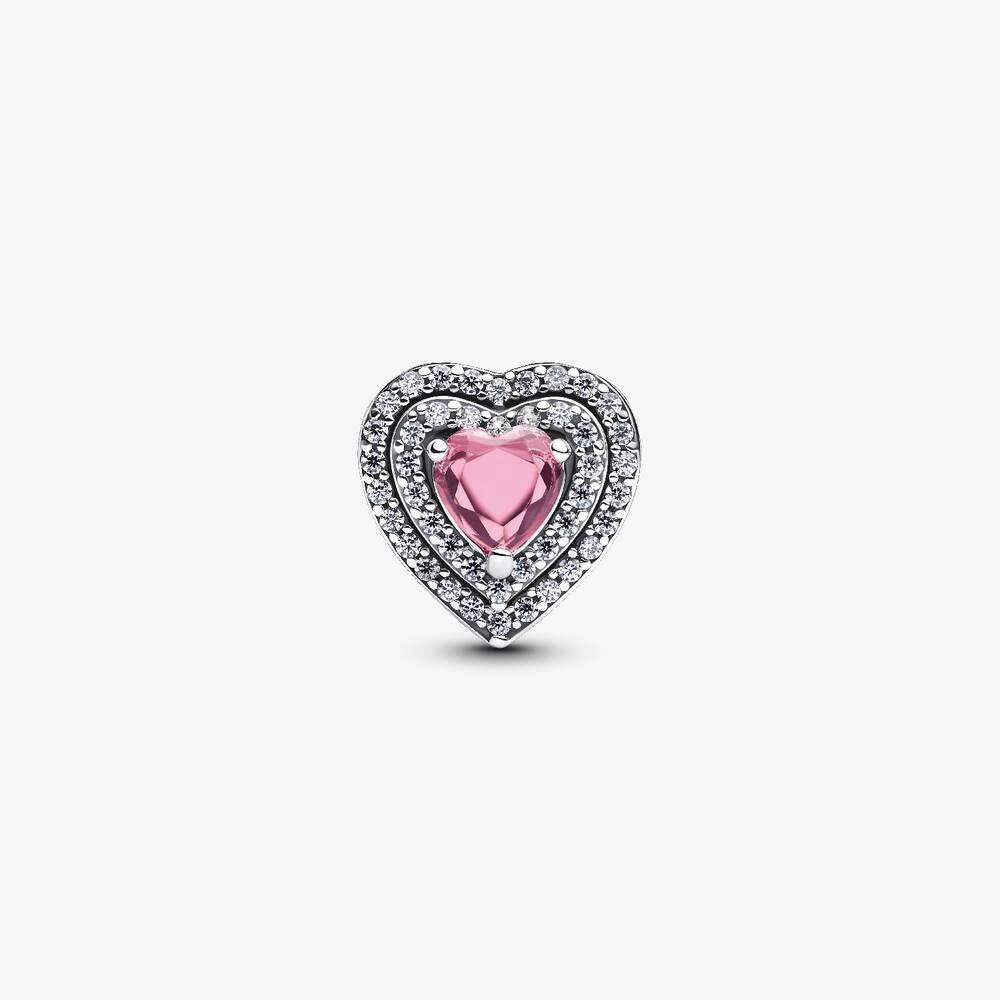 Sparkling Leveled Hearts Charm