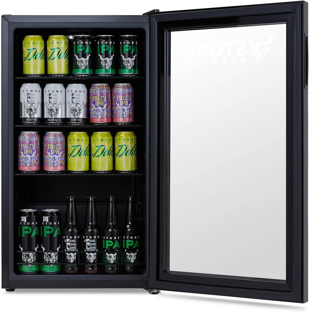 Beverage Refrigerator Cooler, 126 Cans, Right Hinge Glass Door - AB-1200