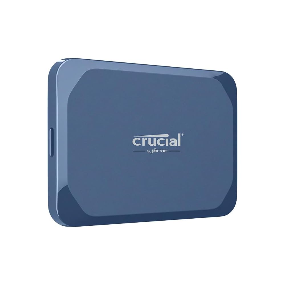 Crucial X10 2TB Portable SSD, USB 3.2 USB-C, Matte Blue - CT2000X10SSD9-02