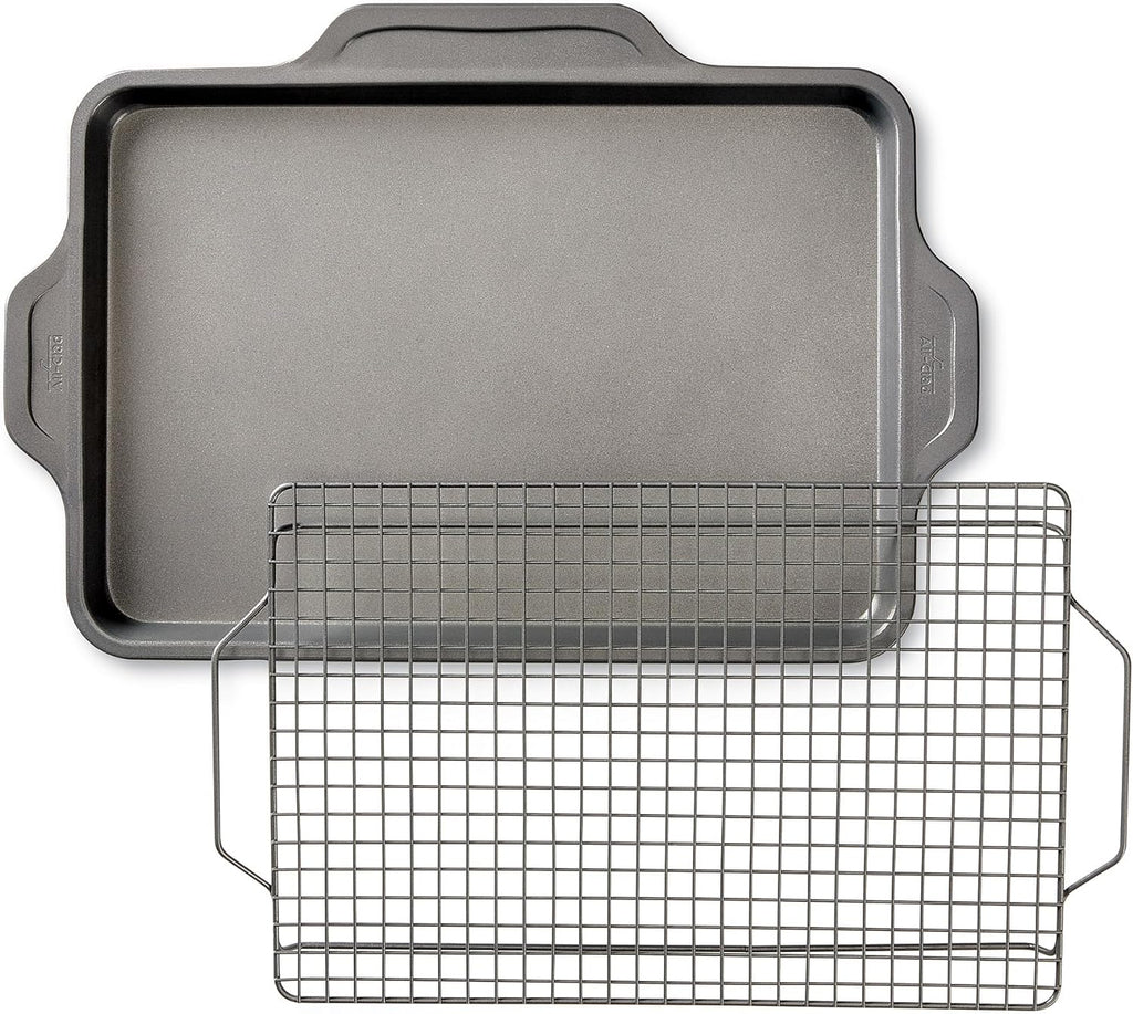 Nonstick Bakeware Set, 10-Piece, Oven Safe 450F, Grey