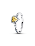 Sparkling Elevated Heart Ring
