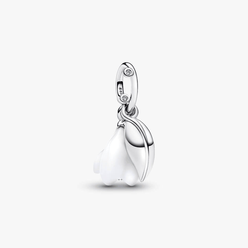 Snowdrop Flower Dangle Charm