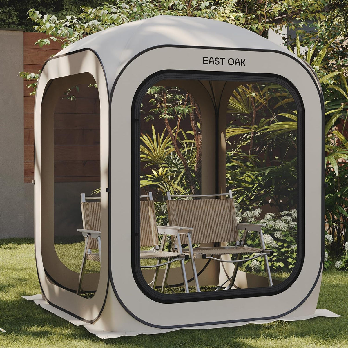 EAST OAK Pop-Up Screen House Tent 10 x 10 FT With Carry Bag