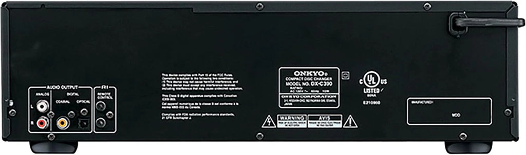 Onkyo 6-Disc CD Changer, Black - DX-C390