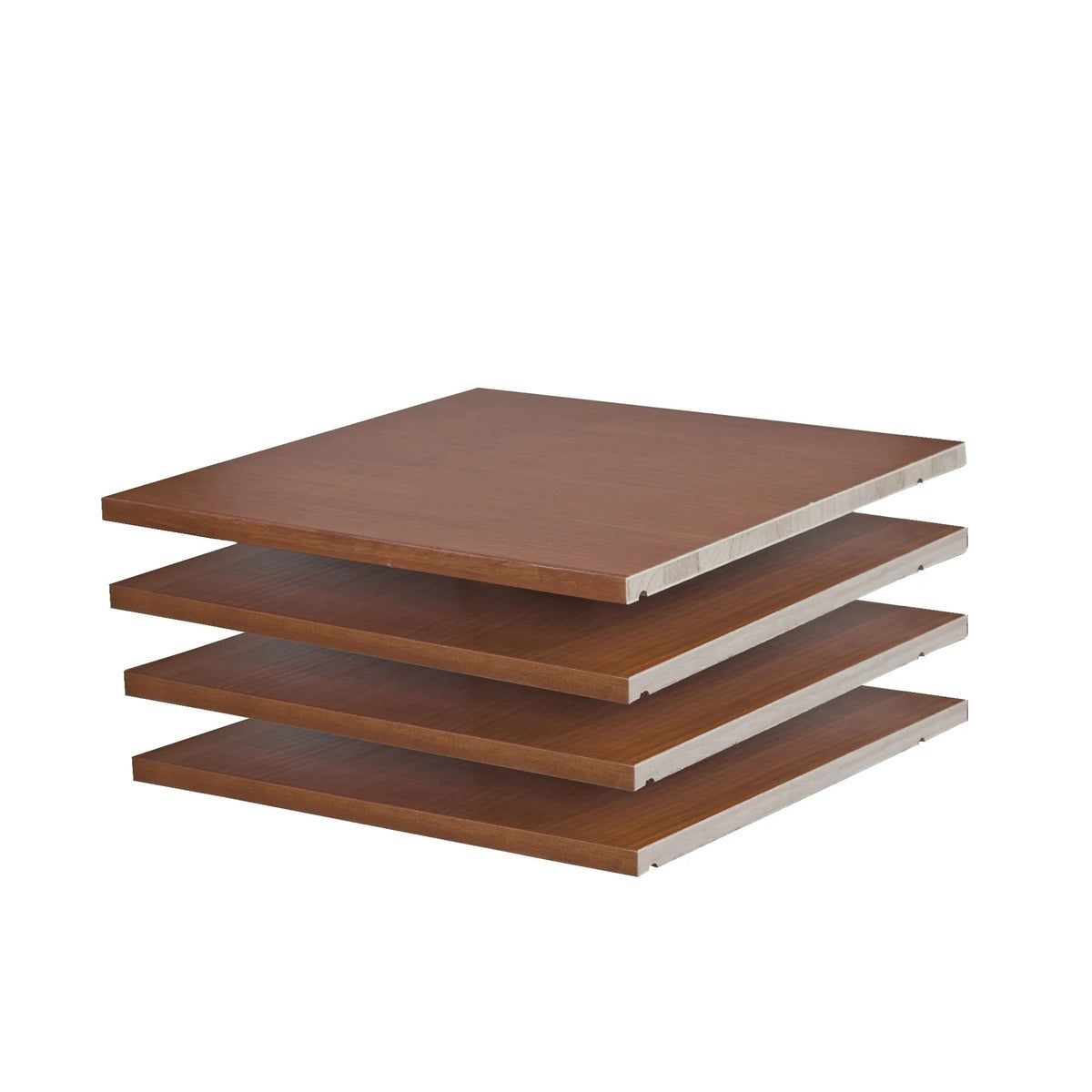 Solid Wood Wardrobe Shelves, Set Of 4, 16.75in W x 18.25in D x 0.75in H - Kyle Collection