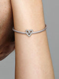 Sparkling Freehand Heart Charm