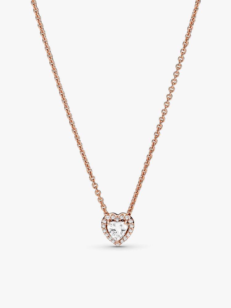 Elevated Heart Necklace & Earrings Set