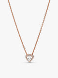 Sparkling Heart Collier Necklace