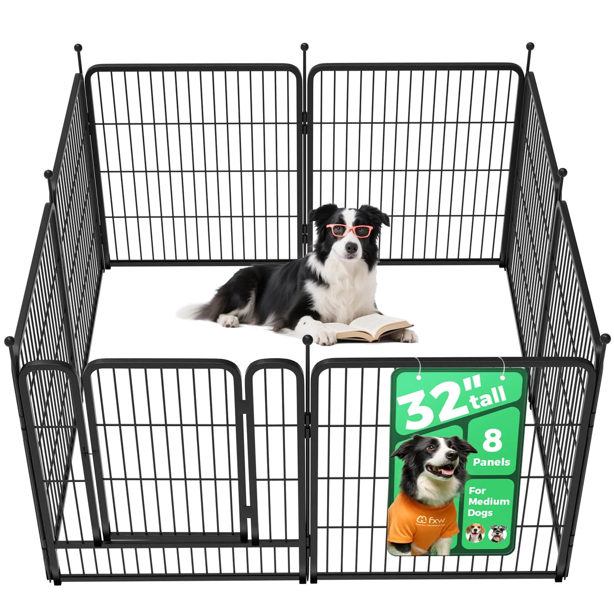 32 Inch Dog Playpen for Small Dogs
