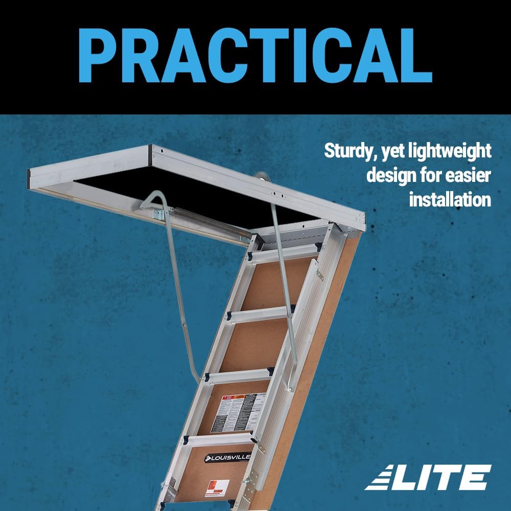 Aluminum Attic Ladder, 375lb Capacity, Type IAA