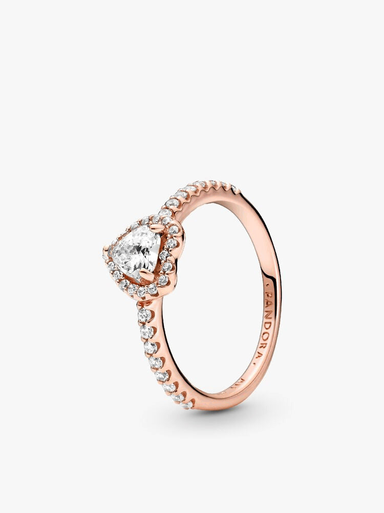 Heart of Rose Princess Wishbone Stacking Ring Set