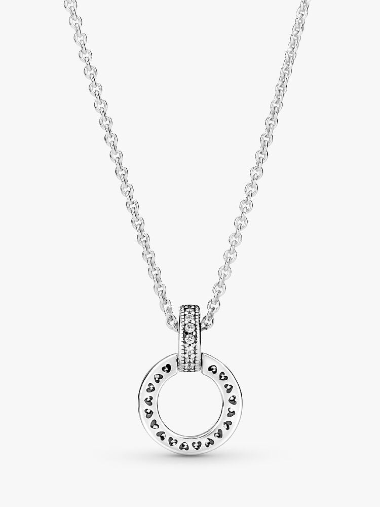 Double Circle Pendant & Necklace