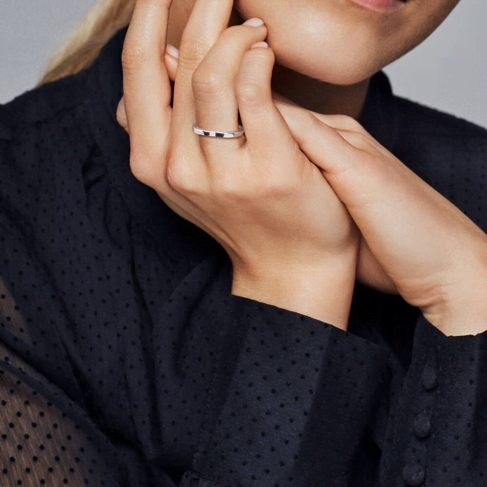 FINAL SALE - Heart-Shaped Pandora Logo Ring