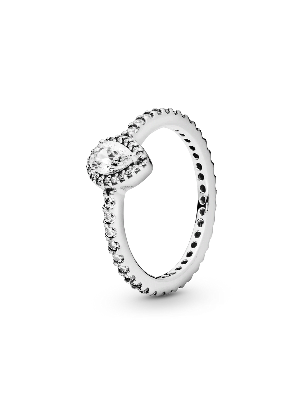 FINAL SALE - Classic Teardrop Halo Ring