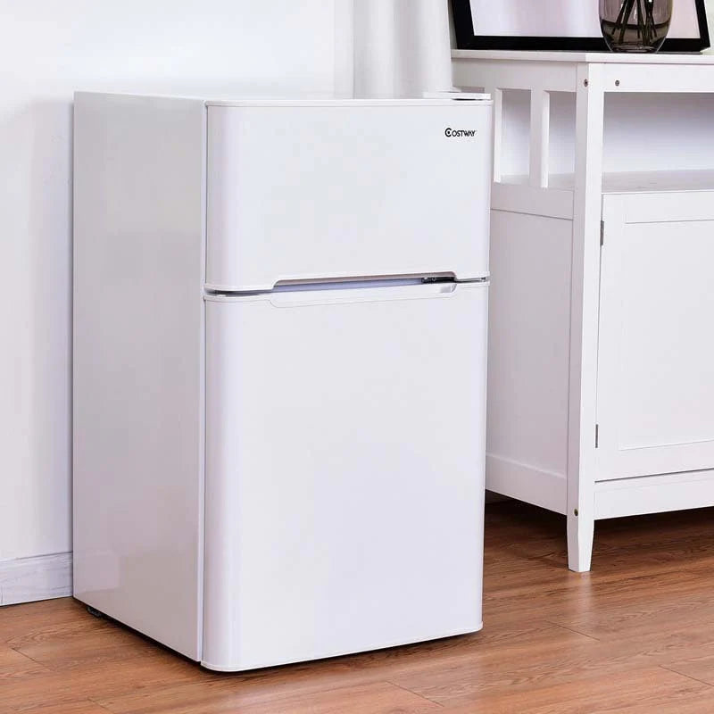3.2 Cu. Ft. 2-Door Compact Refrigerator With Freezer - Black, Gray Or White