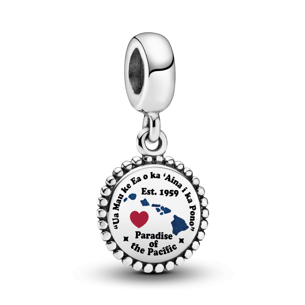 Hawaii Map Dangle Charm