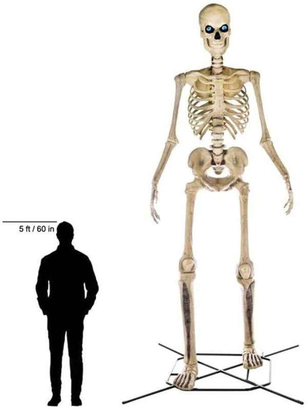 Home Accents 12 ft Giant-Sized Skeleton With LifeEyes - NO250058