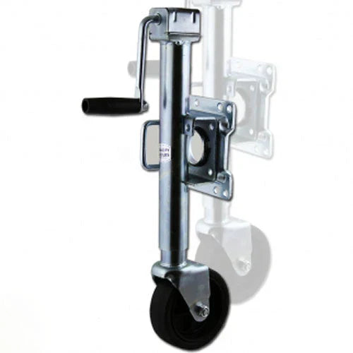 1000 lb Boat Trailer Tongue Jack With Swivel Wheel - Zinc-Plated Finish