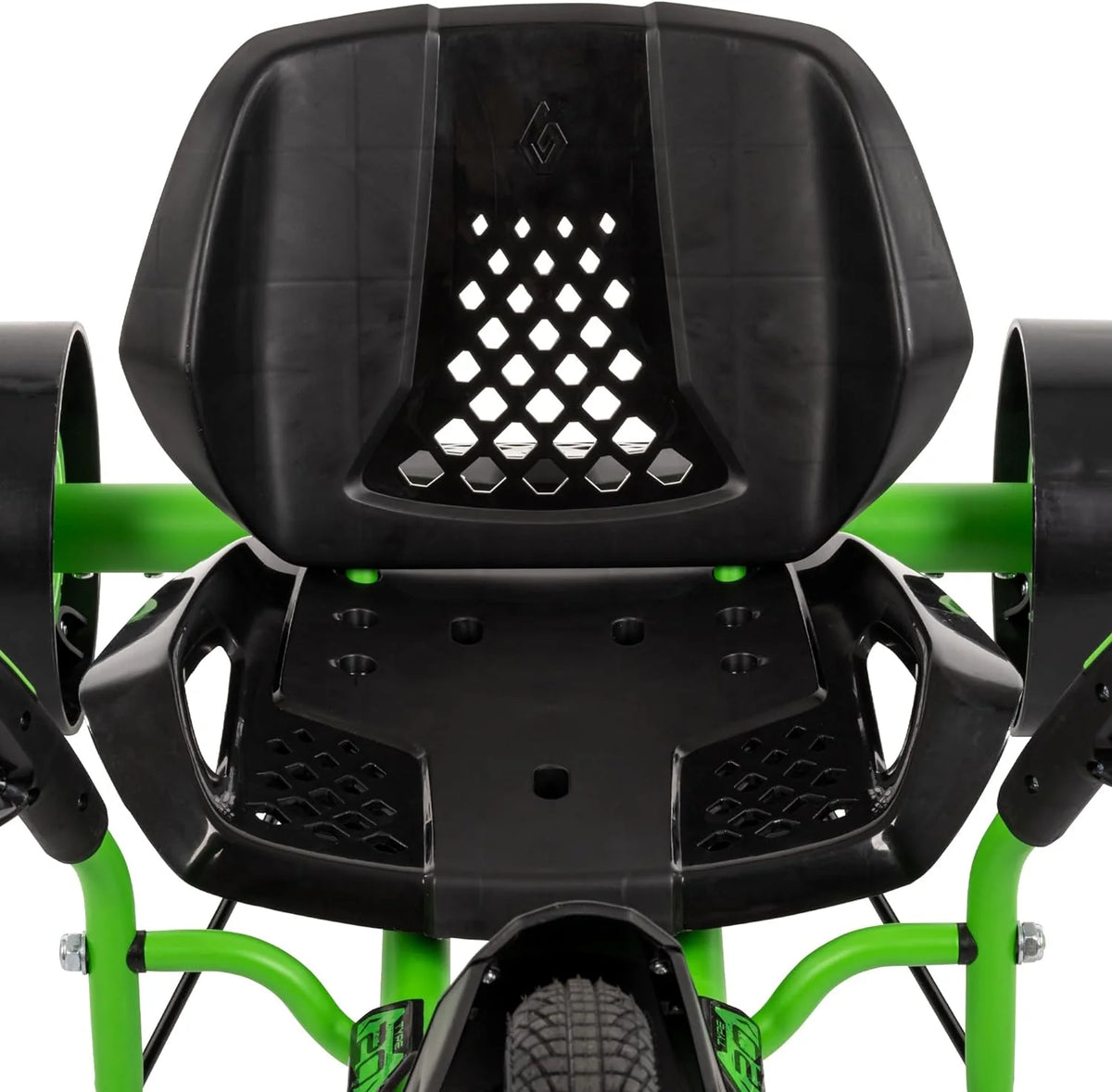 20-Inch Drift Tricycle With Adjustable Seat, LED Lighting And Foot Brakes - Green And Black