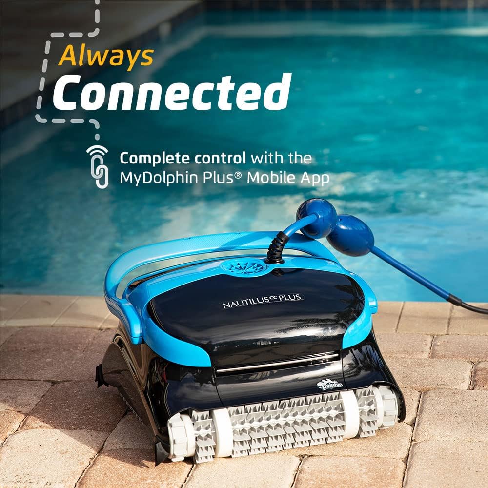 Dolphin Robotic Pool Vacuum Cleaner For Pools Up To 33 ft, Wall Climbing - Nautilus CC 99996113-US