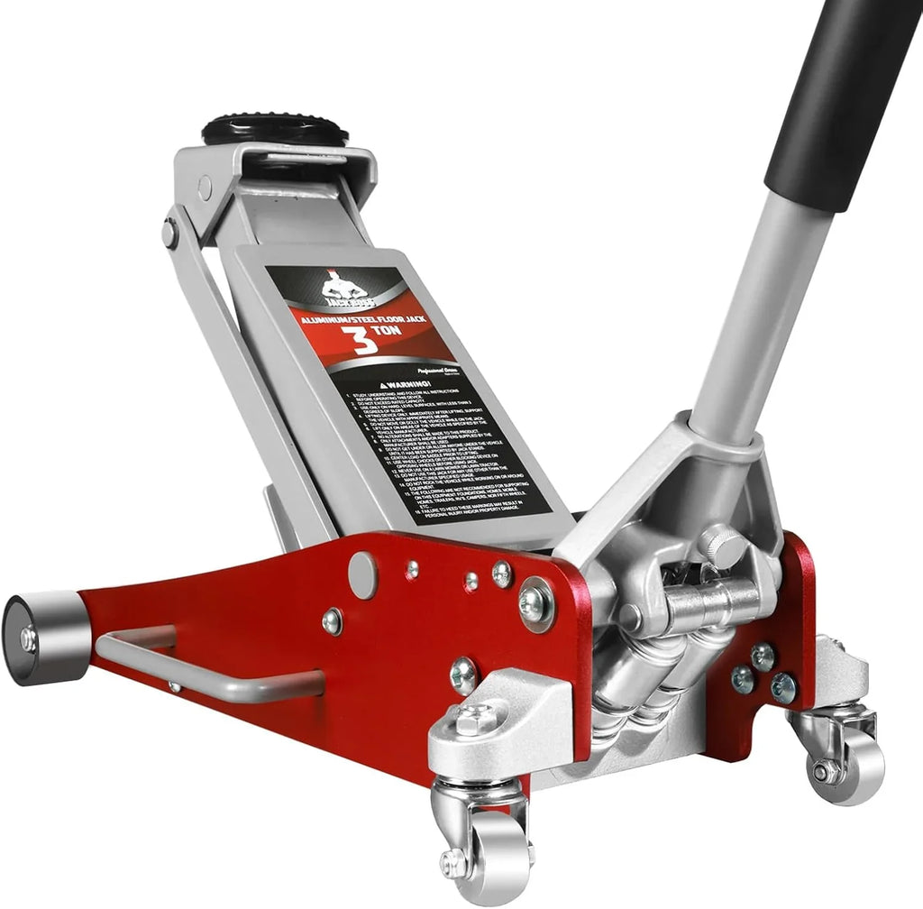 Jack Boss 3 Ton Aluminum And Steel Racing Floor Jack, Red - AS830011L