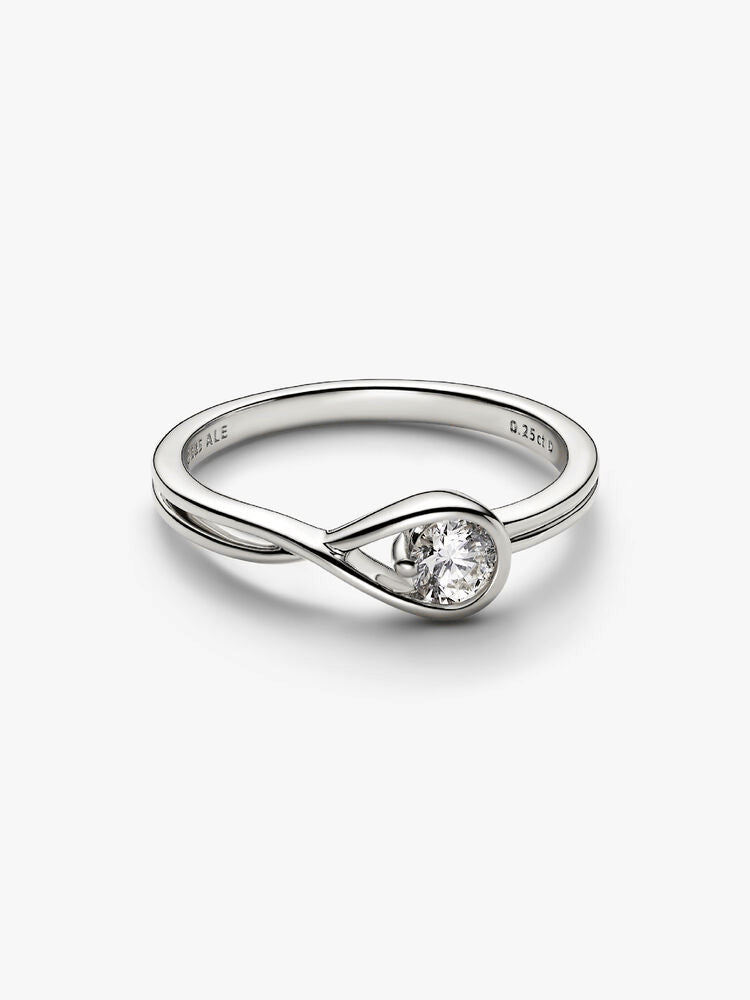 Pandora Infinite 14k White Gold Lab-grown Diamond Ring