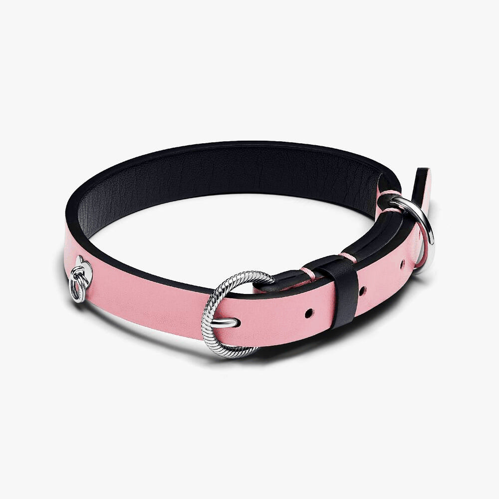 FINAL SALE - Pink Leather-free Fabric Pet Collar