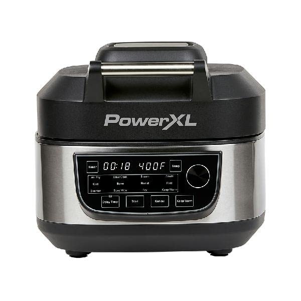 12-in-1 Grill And Air Fryer Combo, 6-Qt, 1550W, Stainless Steel