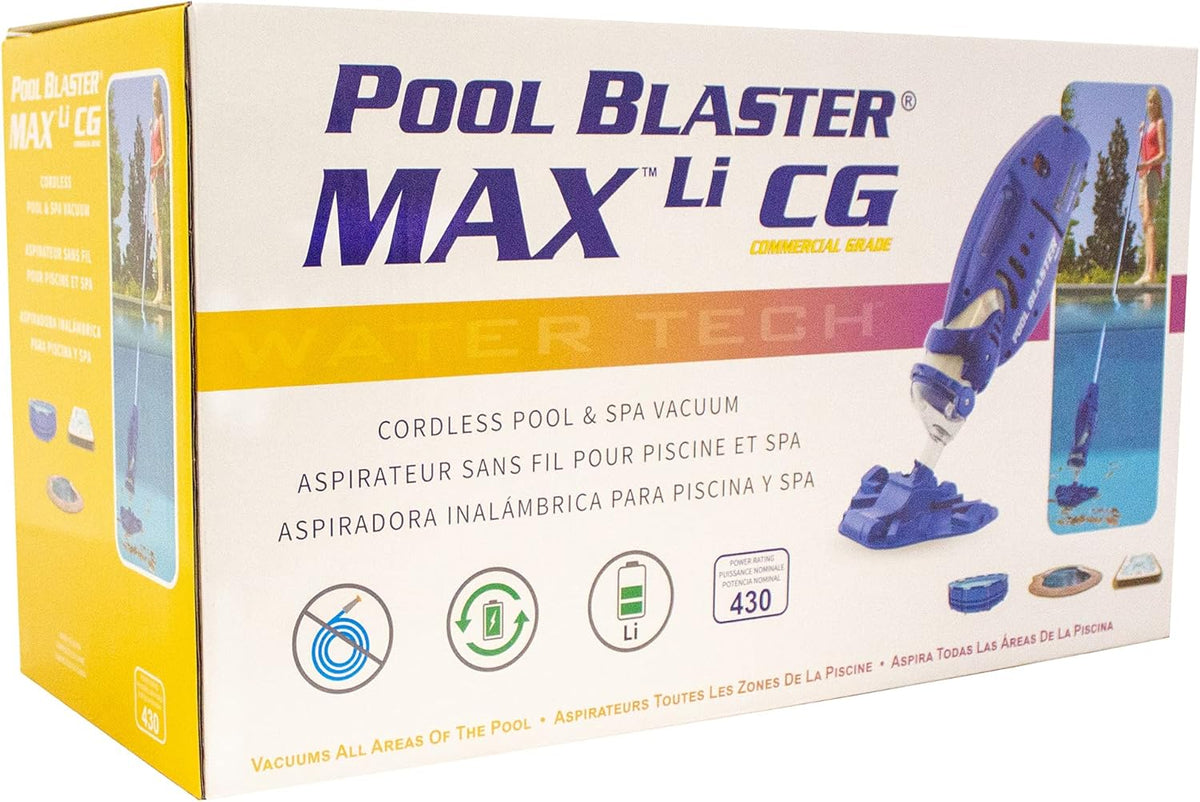 Pool Blaster Handheld Cordless Pool Vacuum, Blue And White - Max 30000ML