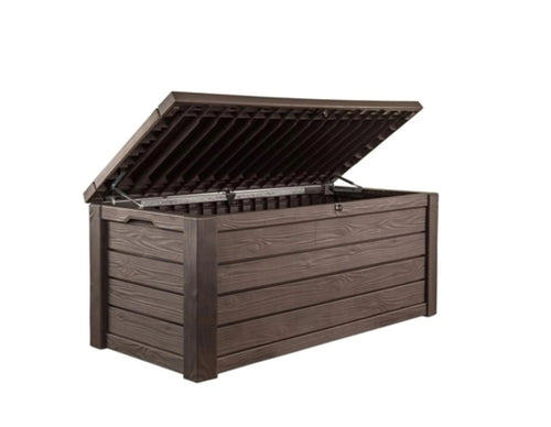 150 Gallon Outdoor Resin Deck Box With Bench Seat