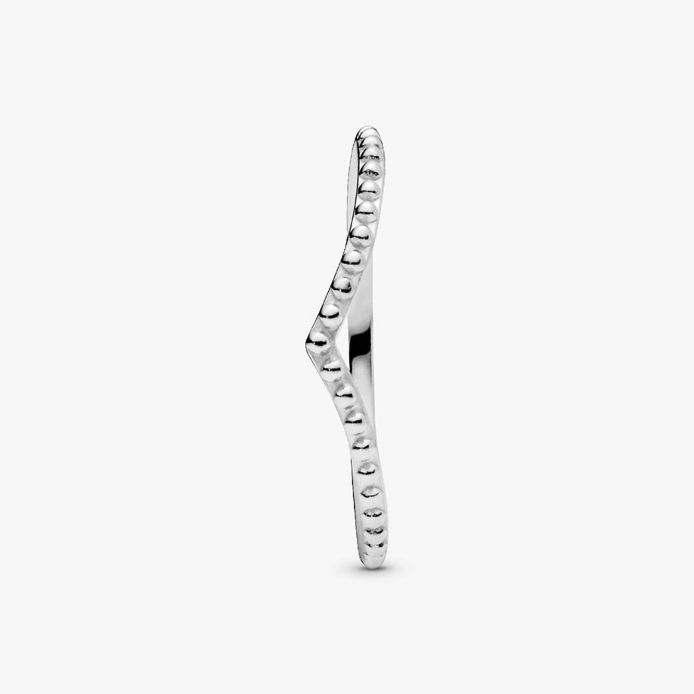 FINAL SALE - Beaded Wishbone Ring