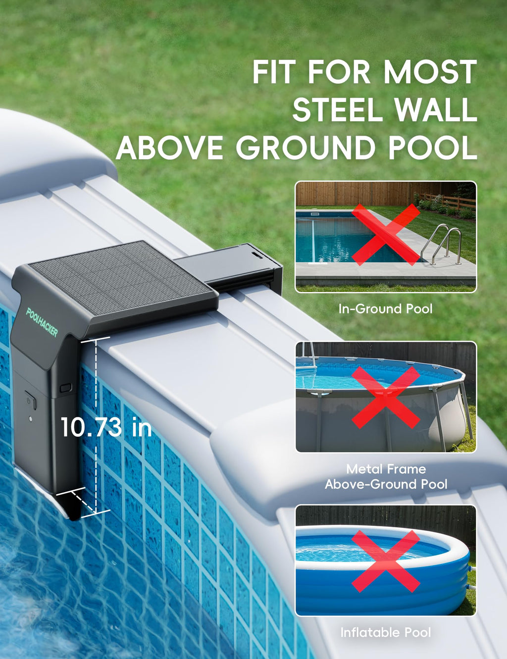 Solar LED Pool Light - 42 LEDs, 10 Color Options