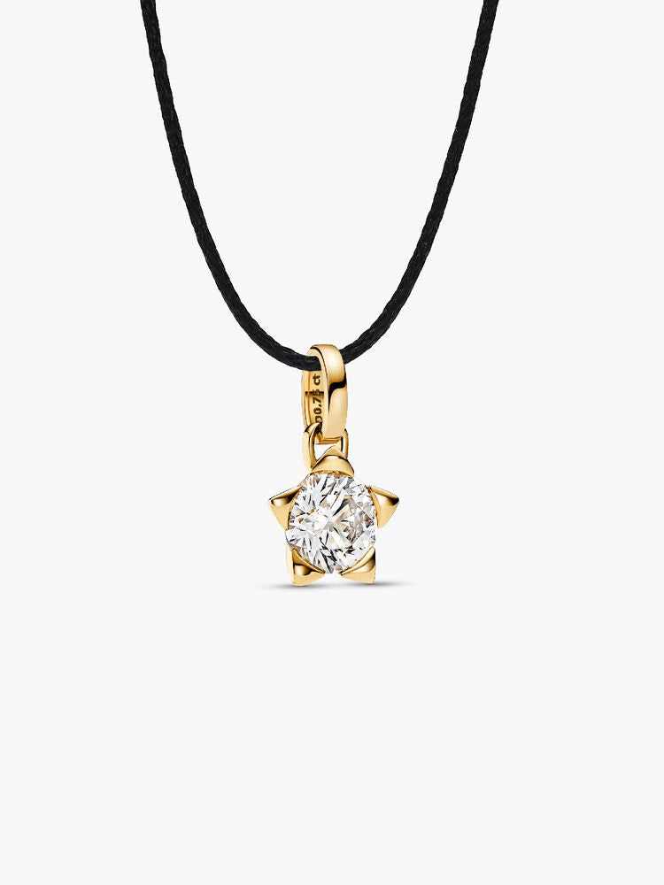 Pandora Talisman 14k Gold Lab-grown Diamond Star Pendant