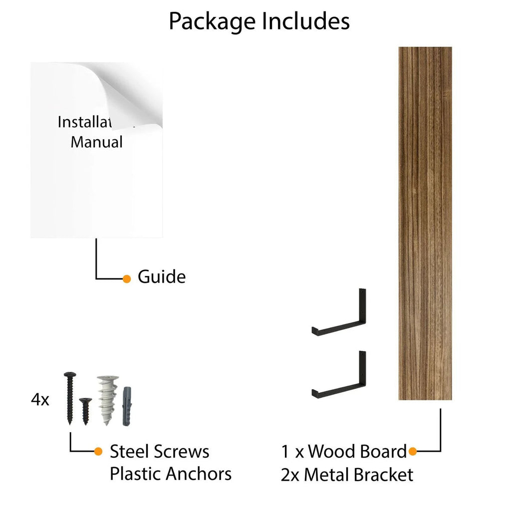 Floating Wall Shelf, 60 Inch x 9.25 Inch Deep